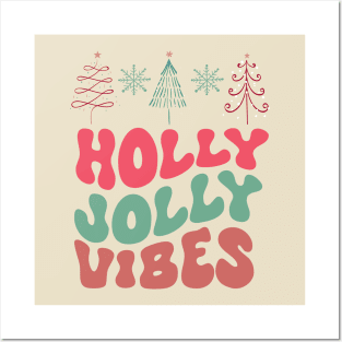 Holly Jolly Christmas Text Posters and Art